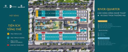 Layout River Quarter và Park Quarter