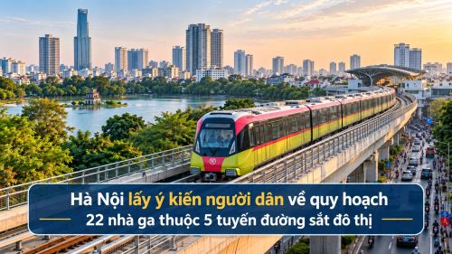 Hà Nội lấy ý kiến người dân về quy hoạch 22 nhà ga thuộc 5 tuyến đường sắt đô thị