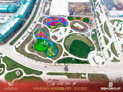 SSM Group: Cập nhật tiến độ thi công Vinhomes Wonder City Đan Phượng mới nhất tháng 12/2025