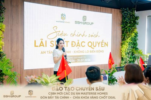 Đào tạo chuyên sâu chính sách bán hàng Masterise Homes: Đòn Bẩy Tài Chính – Chìa Khóa Chốt Deal