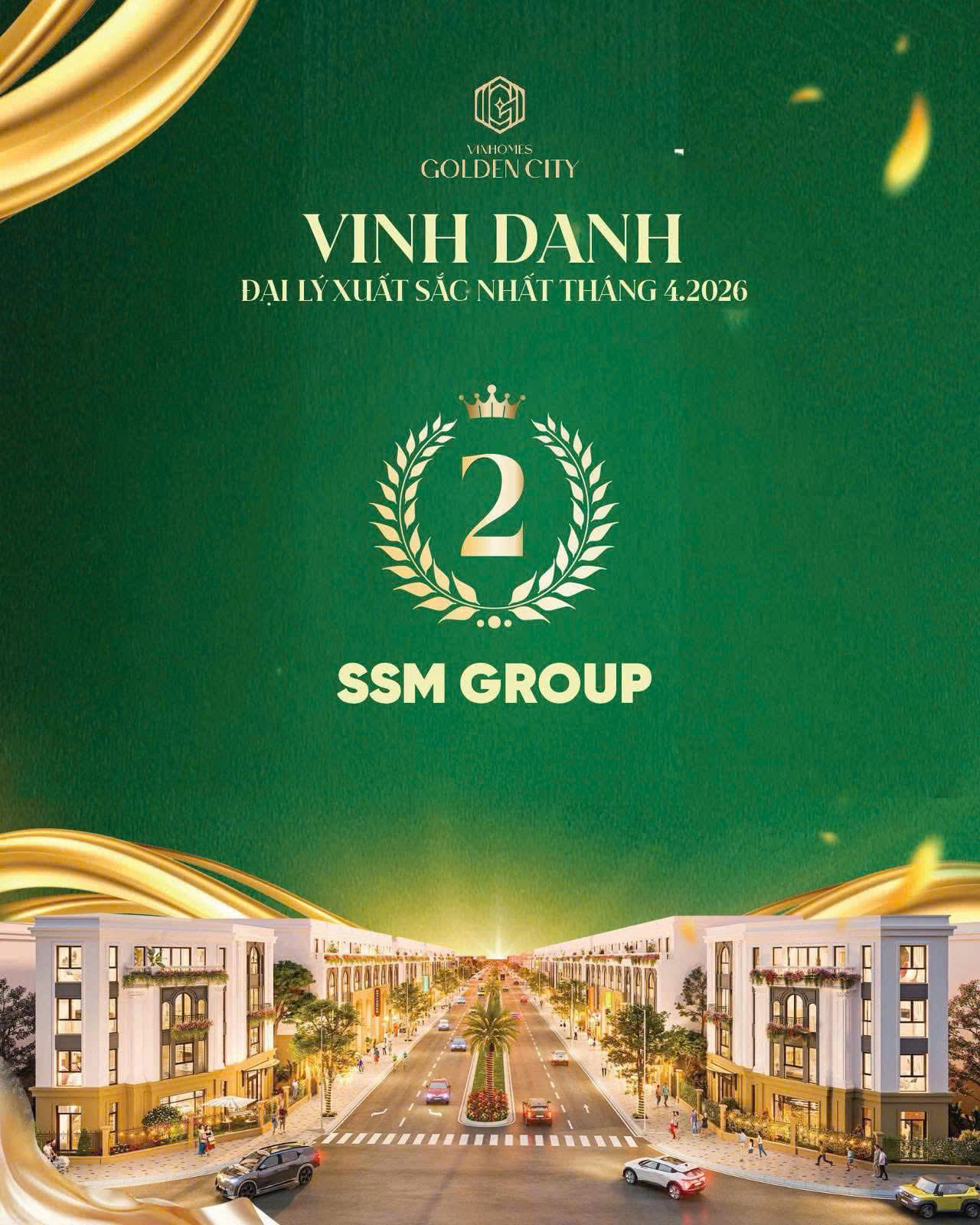 ssm group top 2 dai ly ban hang vinhomes golden city