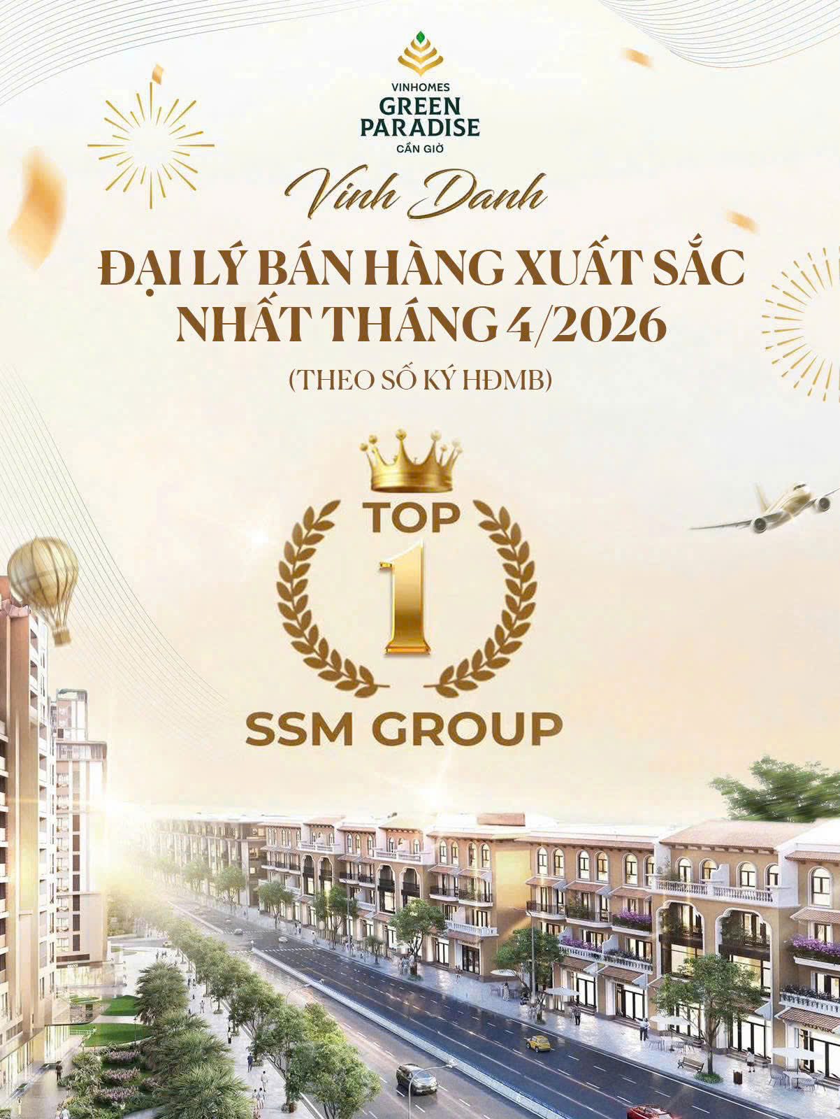 ssm group top 1 dai ly ban hang vinhomes green paradise