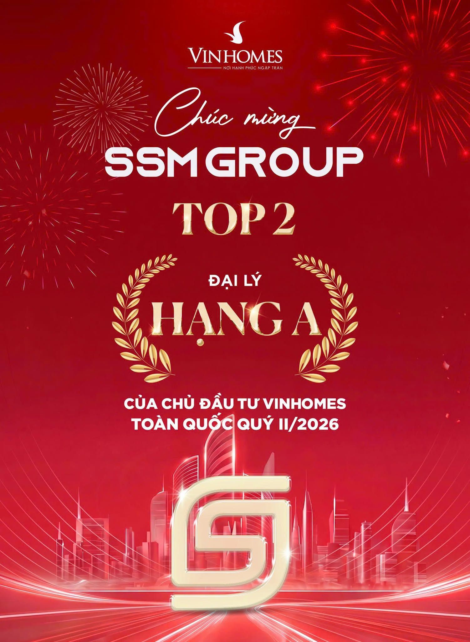 TOP 2 Hệ thống Đại lý F1 CĐT Vinhomes toàn quốc