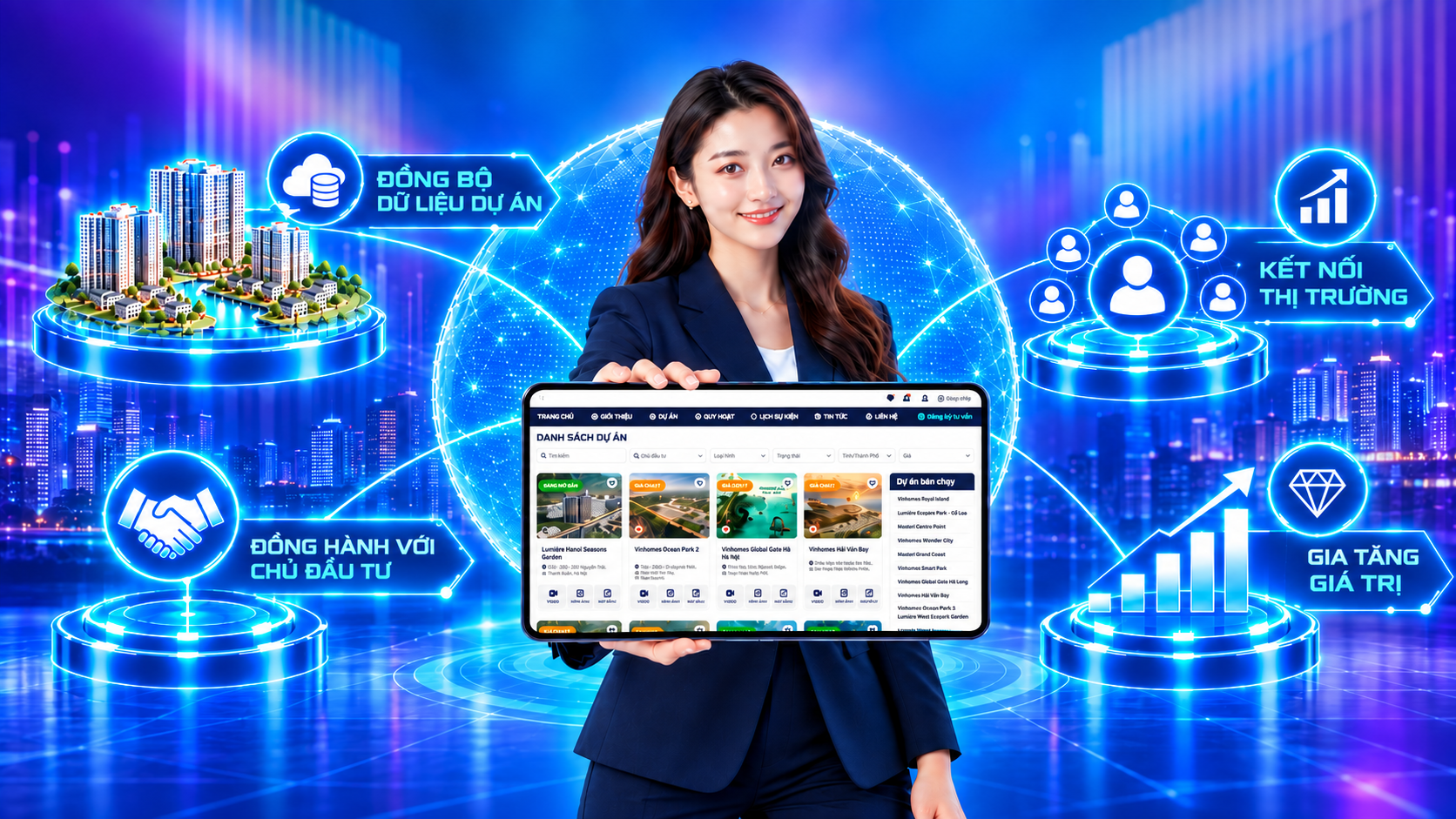 Thể hiện định hướng phát triển năng lực phân phối dài hạn 