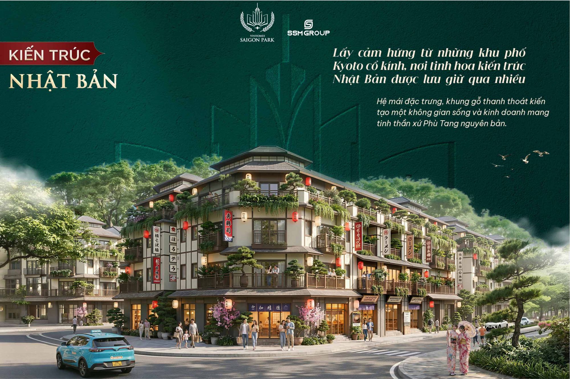 VInhomes Saigon Park - Kiến tr&uacute;c Nhật Bản