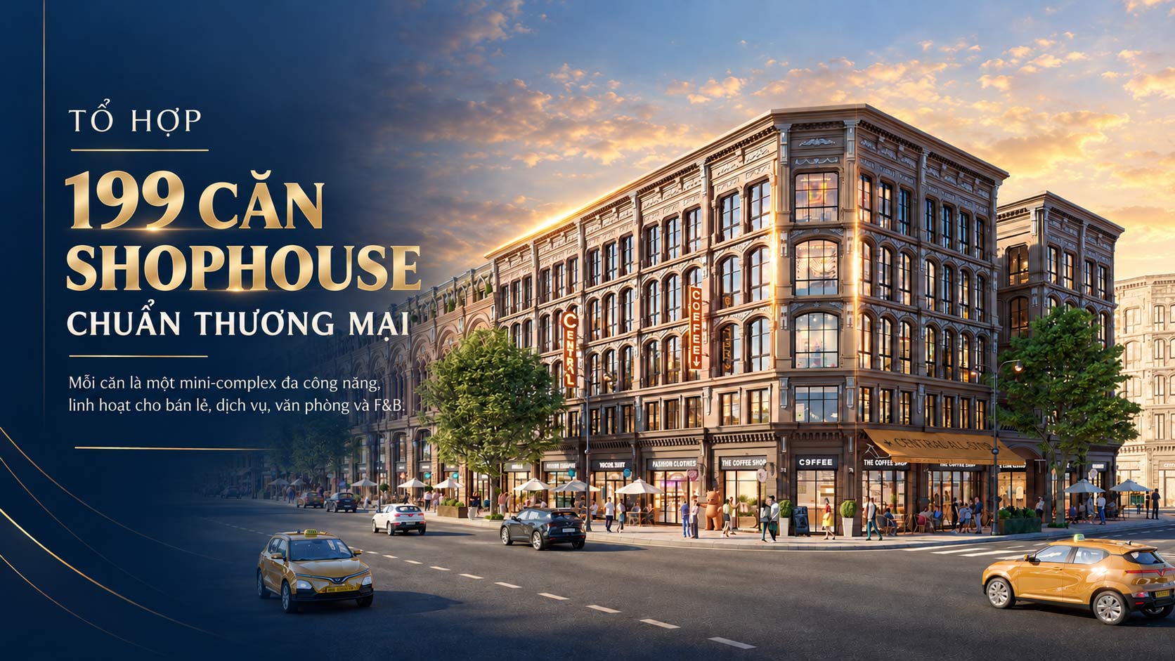 TỔ HỢP 199 CĂN SHOPHOUSE CHUẨN THƯƠNG MẠI